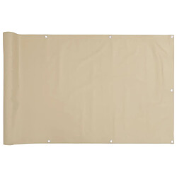 vidaXL Écran de balcon en tissu Oxford 90x600 cm Beige