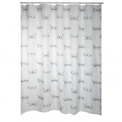 Msv Rideau de douche polyester 180 x 200 cm baignoires