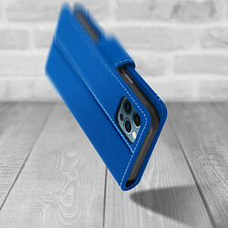 Avizar Housse Apple iPhone 12 / 12 Pro Étui Folio Portefeuille Fonction Support bleu pas cher