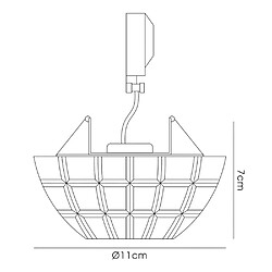 Avis Inspired Downlight encastré rond G9 motif cube chrome poli, cristal