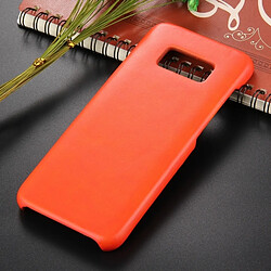 Wewoo Coque Orange pour Samsung Galaxy S8 coller peau + PC capteur thermique décoloration protection arrière couverture