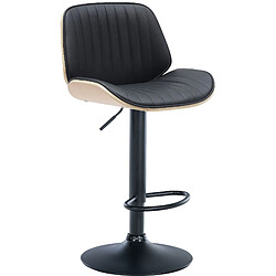 Non Tabouret de bar Nova simili cuir noir