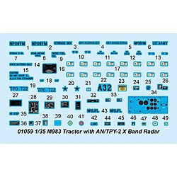 Trumpeter Maquette Camion M983 Tractor With An/tpy-2 X Band Radar pas cher
