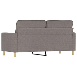 Maison Chic Canapé à 2 places,Sofa de Salon,Canapé droit Taupe 140 cm Tissu -GKD387635 pas cher