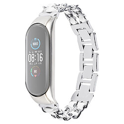 Bracelet en métal argent pour votre Xiaomi Mi Band 5/Mi Band 6