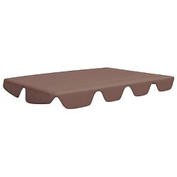 vidaXL Toit de rechange balançoire marron 188/168x145/110 cm