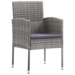 Acheter Salle à dîner de jardin 7 pcs,Table et chaise à manger Résine tressée Anthracite -MN58817