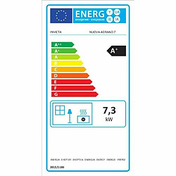 Avis Poêle à granulés modulable INVICTA Adrano - 7,3 kW - Rendement 88,7% - Gris