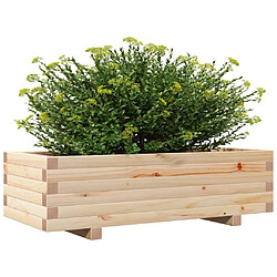 Avis vidaXL Jardinière 90x40x26,5 cm bois de pin massif