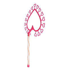 Acheter Bâtons de bulle faisant bagues de baguette magique Bubble Show Props enfants jouets coeur rose