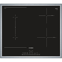 Acheter Bosch Serie 6 PVS645FB5E plaque Noir, Acier inoxydable Intégré (placement) 60 cm Plaque avec zone à induction 4 zone(s)