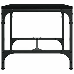 Maison Chic Table basse,Table Console Table d'appoint, Table pour salon Noir 50x50x35 cm Bois d'ingénierie -MN15081 pas cher