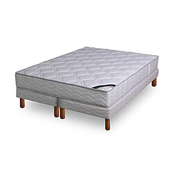 Mes Ensemble matelas ressorts biconiques- confort ferme 180x200cm + sommier