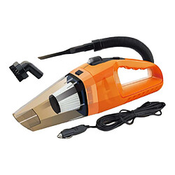 Acheter Aspirateur De Voiture Wet Dry 12V 120W Super Aspiration Orange De Poche Avec Lumière