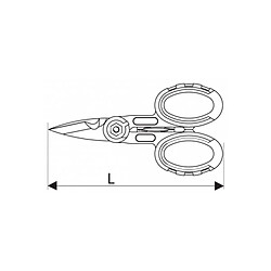 Ciseaux électricien bi-matière 150mm EXPERT