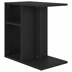 Maison Chic Table d'appoint | Table Basse Noir 50x30x50 cm Aggloméré -GKD91077