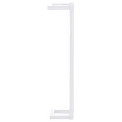 Avis Helloshop26 Porte-serviette salle de bain pour serviette pliée 60 cm acier blanc 02_0001636