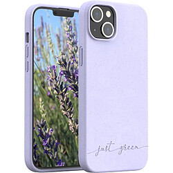 BIGBEN Coque iPhone 14 Plus Natura Lavande - Eco-conçue Just Green