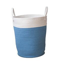 Acheter Paniers De Rangement Organisateur De Divers Articles De Stockage De Corde De Coton Avec Poignées Bleu L