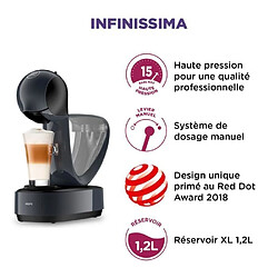 NC KRUPS Nescafé Dolce Gusto Infinissima Noir + 6 boites de café bio, Offre antigaspillage YY5056FD