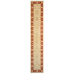 Vidal Tapis de couloir en laine 448x80 beige Kaizar