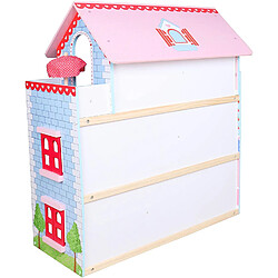 Avis Helloshop26 Maison de poupée en bois 3 étages incluant meubles et accessoires 16 pièces pour poupée de 13 cm maison de rêve 01_0000335