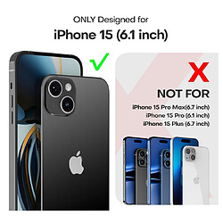 Acheter Htdmobiles Coque pour Apple iPhone 15 - housse etui silicone gel fine 360 integrale (avant et arriere) + film ecran - TRANSPARENT