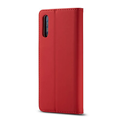 Acheter Wewoo Housse Coque Pour Galaxy A50 LC.IMEEKE LC-002 Series Skin Hand Feeling PU + TPU en cuir à rabat horizontal avec support et fente carte et portefeuille rouge