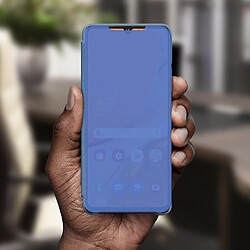 Acheter Avizar Housse Samsung Galaxy A42 5G Clapet translucide Design Miroir Support Vidéo Bleu