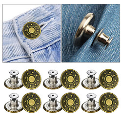 12x 17mm Boutons De Jeans De Réparation Goujons Pour Pantalon En Jean Remplacer La Petite étoile En Cuivre pas cher