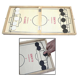 Acheter Rapide Sling Rondelle Jeu, En Bois Jeu de Table de Hockey, Baby-Foot Gagnant Jeu de Plateau pour Parent-Enfant, plié dans un Jeu D'échecs, 2 dans 1