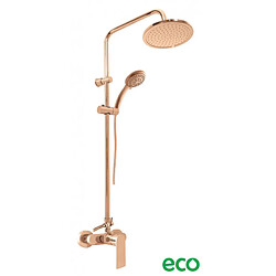 Rav Colonne de douche NIL en laiton rose gold poli H. 116 cm