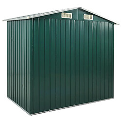 Acheter vidaXL Abri de jardin avec étagère Vert 205x130x183 cm Fer