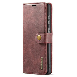 Etui en PU DG.MING détachable 2 en 1 avec support rouge pour votre Samsung Galaxy S22 Ultra 5G