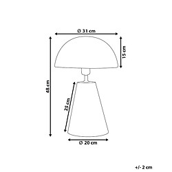 Avis Beliani Lampe à poser PALMIET Métal Noir