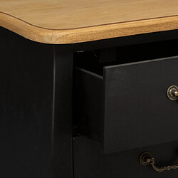 Avis Atmosphera, Createur D'Interieur Commode 3 Tiroirs Chrysa Noir - Atmosphera