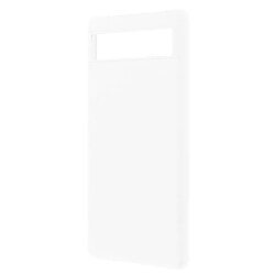 Coque en TPU anti-poussière, surface brillante, caoutchouté, blanc pour votre Google Pixel 6a