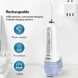 Avis Universal Irrigation orale électrique portable, fil dentaire, film puissant, jet d'eau, dentaire, spa rechargeable.