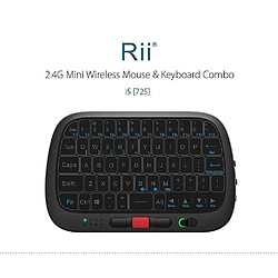 Universal RII I5 2.4G sans fil plein écran tactile mini clavier avec rouleau