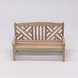 Avis 1:12 bois Dollhouse Non Peint Jardin Banc Chaise, Inachevé Miniature Chaise, Simulation Portable Vintage Modèle pour les Amoureux de la Poupée