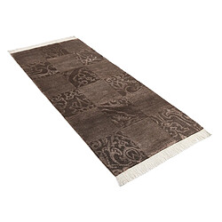 Vidal Tapis de couloir en laine 203x84 brun Darya