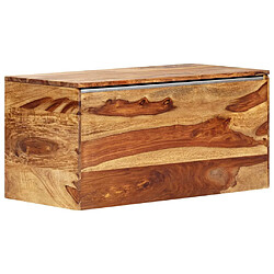 vidaXL Coffre de rangement 80 x 40 x 40 cm Bois massif de Sesham