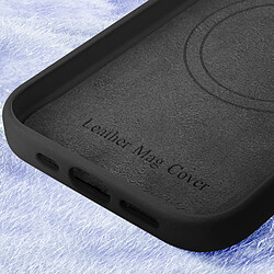 Acheter Avizar Coque MagSafe pour iPhone 16 Pro Max en Cuir Vegan Haute Qualité Noir