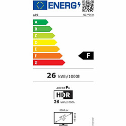 Écran AOC Q27P3CW 27" Quad HD 75 Hz 60 Hz