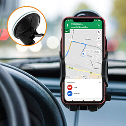 Acheter Support Voiture Smartphone 47 à 95mm Fixation ventouse Rotatif 360° Forcell Noir