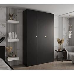 Abiks Meble Armoire Inova 2 À Portes Battantes 236,7/150/47 3 Portes (nero/d’oro)