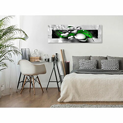 Paris Prix Tableau Imprimé Shiny Stones Narrow Green 40 x 120 cm