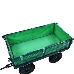 Avis vidaXL Bâche de chariot de jardin Vert Tissu