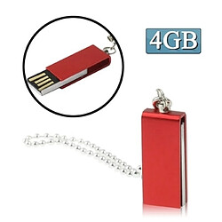 Wewoo Clé USB rouge Mini disque flash USB rotatif 4 Go,