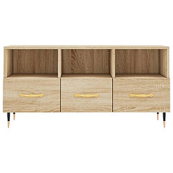 Acheter vidaXL Meuble TV chêne sonoma 102x36x50 cm bois d'ingénierie